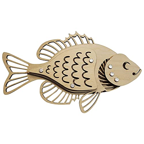 yingmu Holz Fisch Wandkunst, Fisch Hängende Ornament Wandkunst Dekoration Ozean Fisch Anhänger Struktur Snapper Handwerk Für Home Restaurant Dekor Cover