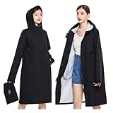 LUYSGBXR Regenponcho Fahrrad Leichter, wasserdichter, klassischer Regenmantel, lange...