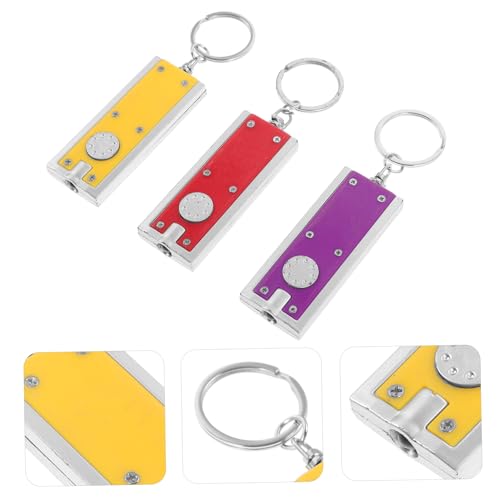 Happyyami 6 Szt. LED LEKACJA BRUKAIN Brelok mini latarki latarka LED mini w kształcie breloka Latarka do kluczy przenośny brelok do kluczy z latarką breloczek latarki Losowy Kolor