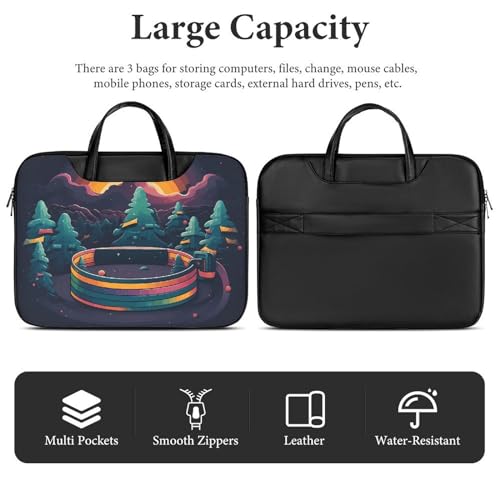 Maletín bandolera impermeable para laptop 17 pulgadas miniatura 4