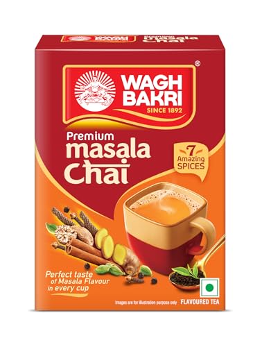 Wagh Bakri Masala Chai Spiced Tea - 250g Unique Blend of 7 Refreshing Spices