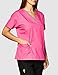 WonderWink Women's Charlie 5 Pocket Y-Neck Wrap Top, Hot Pink, XX-Large