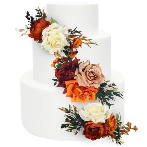 Rinlong 3Pcs Pre-made Cake Topper Cake Decorating...