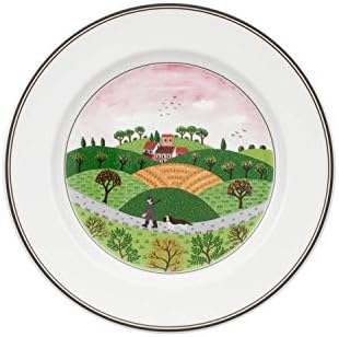 Villeroy & Boch Design Naif Soup Plate Noahs Ark, 21 cm, Premium Porcelain, White/Colourful