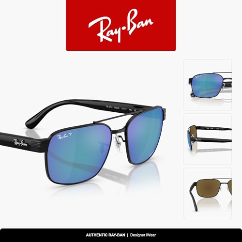 Image of Ray-Ban RB3751CH Polarized Square Sunglasses for Men for Women