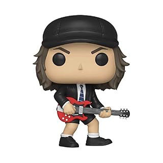 Funko Pop! Rocks: AC/DC – Angus Young – 1 Chance sur 6 D’avoir une Variante Rare Chase – Figurine en Vinyle à Collectionner – Idée de Cadeau – Produits Officiels – Music Fans - Les Beatles, Paul McCartney, John Lennon, RIngo Starr, George Harrison