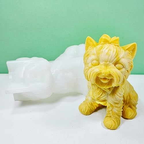 Moule silicone époxy chien assis haute précision pour DIY - 6
