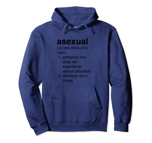 Diccionario asexual Definición Ace Pride Sudadera con Capucha
