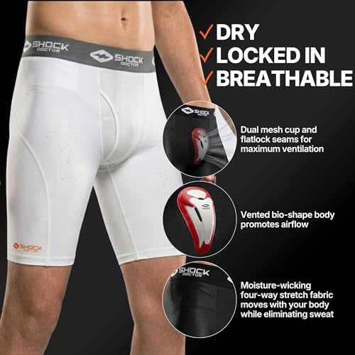 Image of Shock Doctor 221 Compression Short with BioFlex Cup