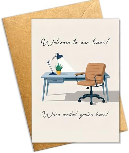 Amazon.com: Podagree Welcome to Our Team Card, New Job Congratulations ...
