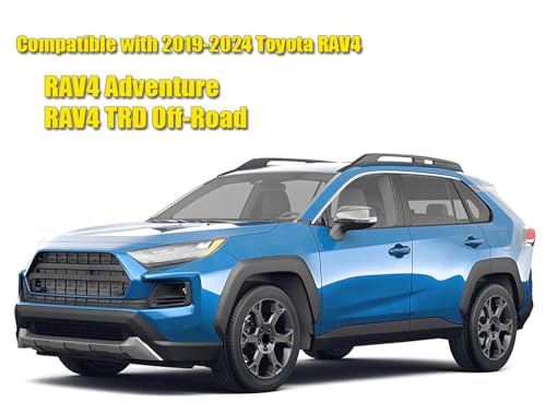 Image of Mud Flaps Compatible with Toyota RAV4 Adventure 2019-2025 | Includes RAV4 TRD Off-Road, Front Rear Splash Guards Mud Guards Set of 4, Black