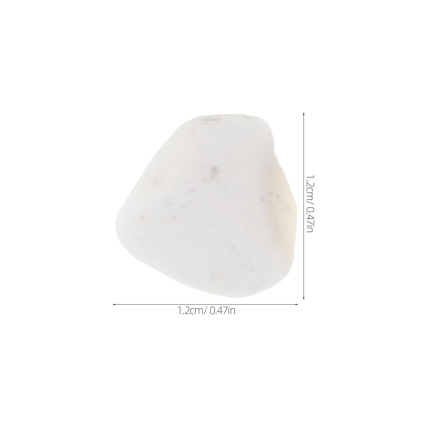 White Pebbles Succulent Potting Stones 8-12mm 2lb for Aquarium Fish Tank Landscaping Decorative Garden Path Rocks for Planters and Outdoor Patio