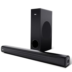 boAt Aavante Bar 1500 Pro, 120W Signature Sound, DSP for Crystal-Clear Sound, 2.1CH, Multiple Ports, EQ Modes & Master Remote, Bluetooth Sound Bar, Home Theatre Soundbar Speaker (Premium Black)