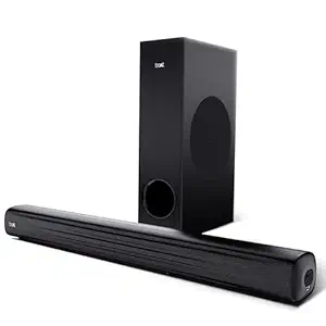 boAt Aavante Bar 1500 Pro, 120W Signature Sound, DSP for Crystal-Clear Sound, 2.1CH, Multiple Ports, EQ Modes & Master Remote, Bluetooth Sound Bar, Home Theatre Soundbar Speaker (Premium Black)