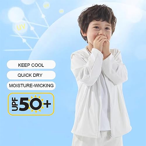 ACESTAR Kids UPF 50+ Sun Protection Shirts UV Long Sleeve Zip Up Hoodie SPF Cooling lightweight Jacket Running Fishing Hiking3