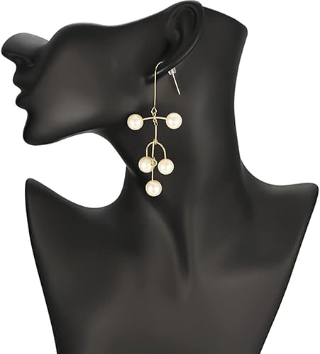 Miniatura 7 de Earrings,plplaaoo Earring Pendants for Women,Artificial Pearl Decoration Womens Earrings,Delicate Elegant Dangle Earrings for Women, Earrings