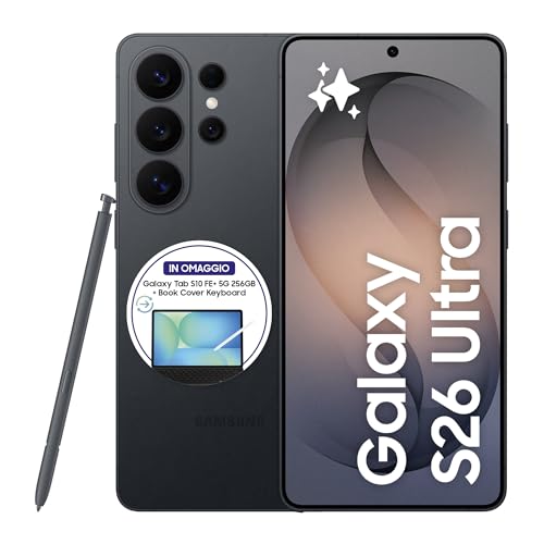 Samsung Galaxy S26 Ultra Smartphone AI, 256GB, 3 anni di