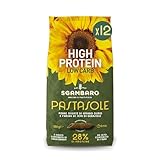 PASTASOLE Sgambaro, 12 x 500 g Penne Rigate mit Hartweizengrieß aus 100% italienischem Anbau und Sonnenblumenkernmehl - High Protein, Low Carb, Hoher Ballaststoffgehalt