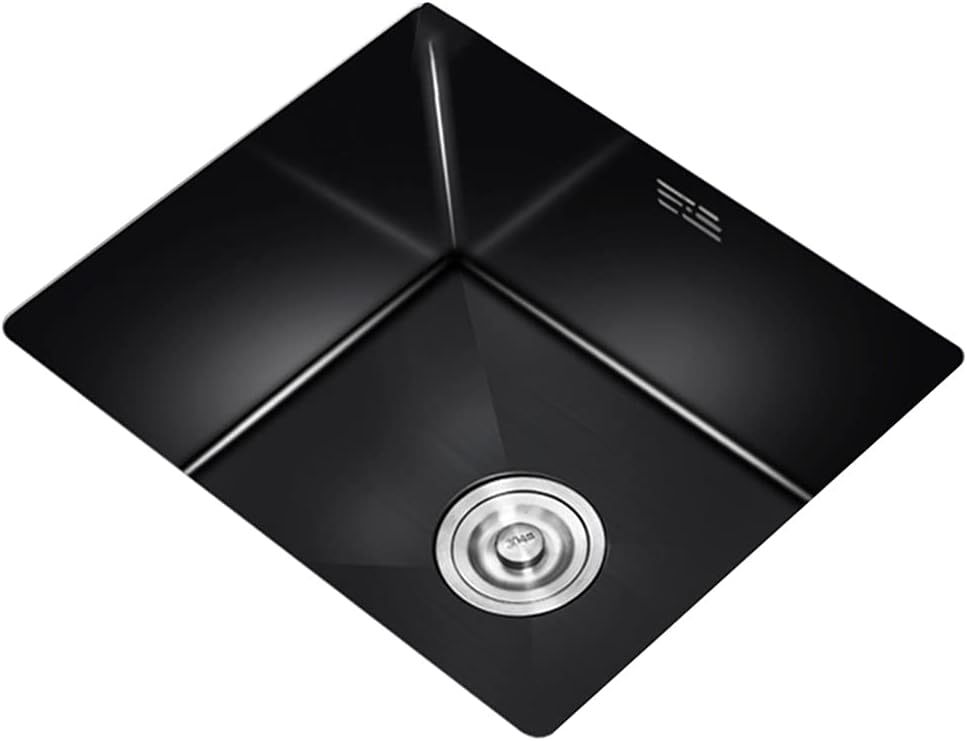 Stainless Steel RV Sink with Drain Black - Single Bowl Bar Prep Drop-in Or Undermount Single Bowl - Compact Design for Small Spaces