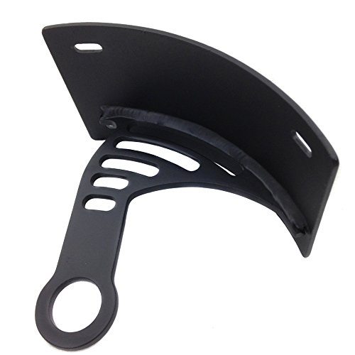 Httmt Mt360-06- Motorcycle Black Vertical Curved Mount License Plate Bracket Tag Holder Compatible With 2006-2012 Yzf-R6/ 2006-2011 Suzuki Boulevard M109R #TOP1