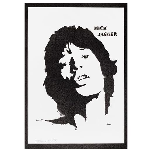 Mick Jag. Póster Música The Ro. Sto. Grafiti Hecho a Mano Handmade Street Art - Aesthetic Artwork
