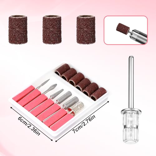 Nagelfräser für Gelnägel Acrylnägel Oder Naturnägel Professioneller Diamant Bits für Nagelfräser Nagelfräser Aufsätze Zubehör Schleifkörper Set für Maniküre Nagelpflege Nagel-Bits für Nagelbohrer