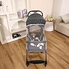 Alivio Lightweight Pushchair, Folding Baby Stroller 0-3 Years, Toddlers Travel Stroller with Mosquito Nets, Shoulder Strap, Anti-Friction & Wheels (Grey)