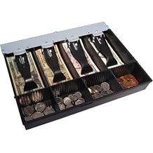APG Cash Drawer Till Insert | Adjustable Till Assembly 4x4 | Standard-Duty ABS Plastic Till | Compatible with APG Vasario 1313 Drawers | VPK-15B-27-BX |