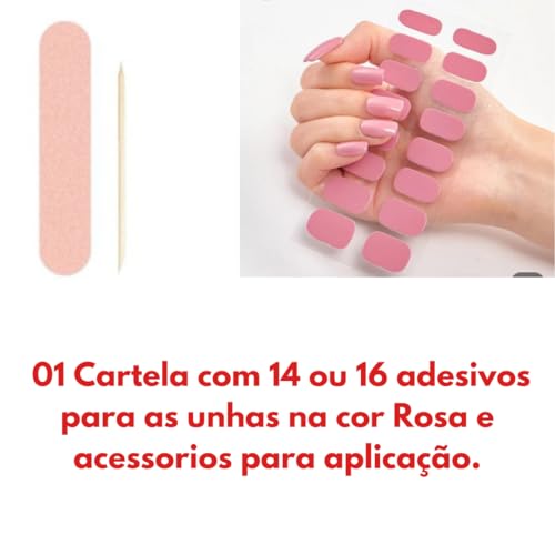 Unha em Gel Adesivo Pronta Semi Curada Esmalte Autocolante Fácil Aplicação Nail Design Tiktok (Tons
