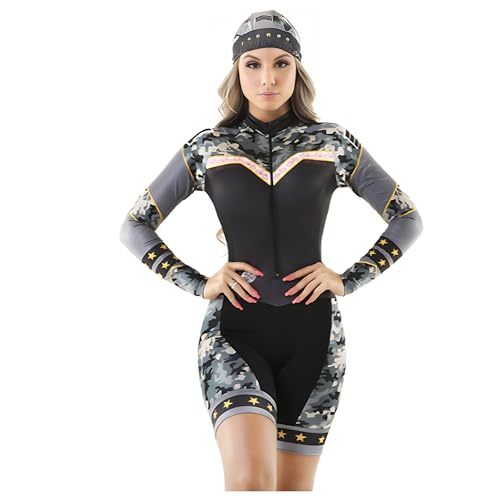 Combinaison de cyclisme manches longues femme triathlon taille XS