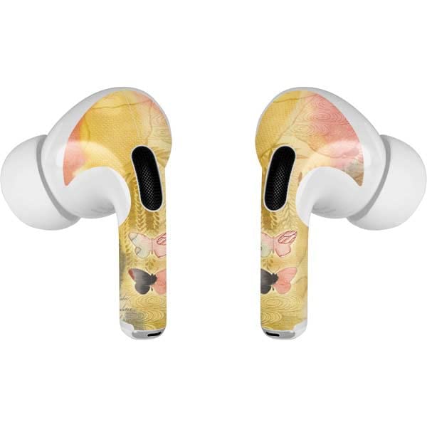 Skinit Decal Audio Skin Compatible with Apple AirPods Pro (2rd Gen, 2022) - Skinit Originally Designed Haiku Butterfly Design