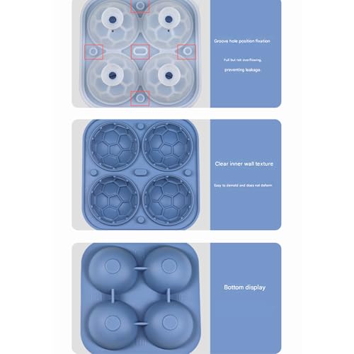 Molde de Silicona para Bolas de Hielo con Diseño de Fútbol miniatura 6