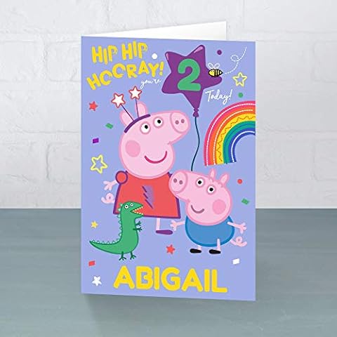 Personalised Peppa Pig Birthday Card Cover