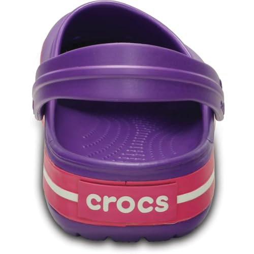 Crocs Crocband', Zuecos Unisex adulto, Neon Purple Candy Pink, 38/39 EU