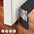 Holikme Door Draft Stopper Under Door Draft Blocker Insulator Door Sweep Weather Stripping Noise Stopper Strong Adhesive 39" Length Black