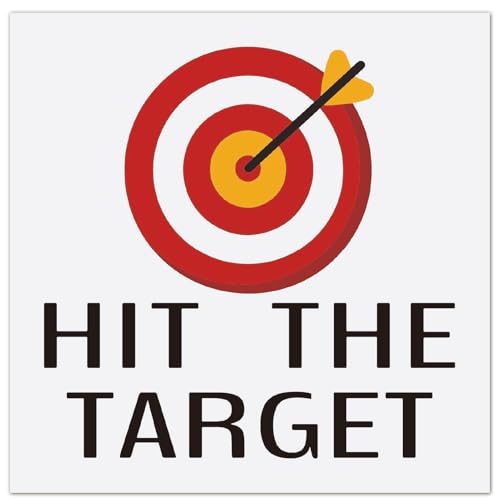 GORGECRAFT 10 hoja Pegatinas para Inodoro Hit The Target Calcomanías para Apuntar con Orina Diana Roja Y Amarilla con Patrón de Flecha de Extremos Amarillos Pegatinas Impermeables de PVC Entrenamiento