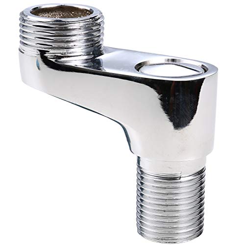 Hwmate Wall Mount Brass 3-3/8" Clawfoot Bathtub Adapter Shower Faucet Swing Arms Replacement With Adjustable Cap Chrome Finish #TOP4