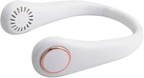 Miniatura 3 de Bladeless Neck Fan with Neckband - Lightweight Small Fan - Portable Mini USB Fan - Rechargeable Personal Fan (Black)