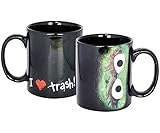  Sesamstraße Tasse I love trash! Cooler Kaffeebecher zur Kultserie mit Oskar aus der Tonne