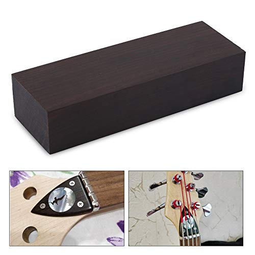 Schwarzes Ebenholz, Original Holzholz 12 x 4 x 2,5 cm Rohling Hartholz Massivholz DIY Material Ebenholz Holzrohling Musikinstrumente Musikinstrumenten Zubehör Werkzeuge Hölzerner Musik Instrument