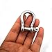 JY-MARINE Stainless Steel Shackle 1/4 Inch Sailing Rigging Shackles Marine Grade Shackle Bow Shape Load Clamp for Chains Wire Rope Lifting Paracord Outdoor Camping Survival Rope Bracelets,4 Pieces