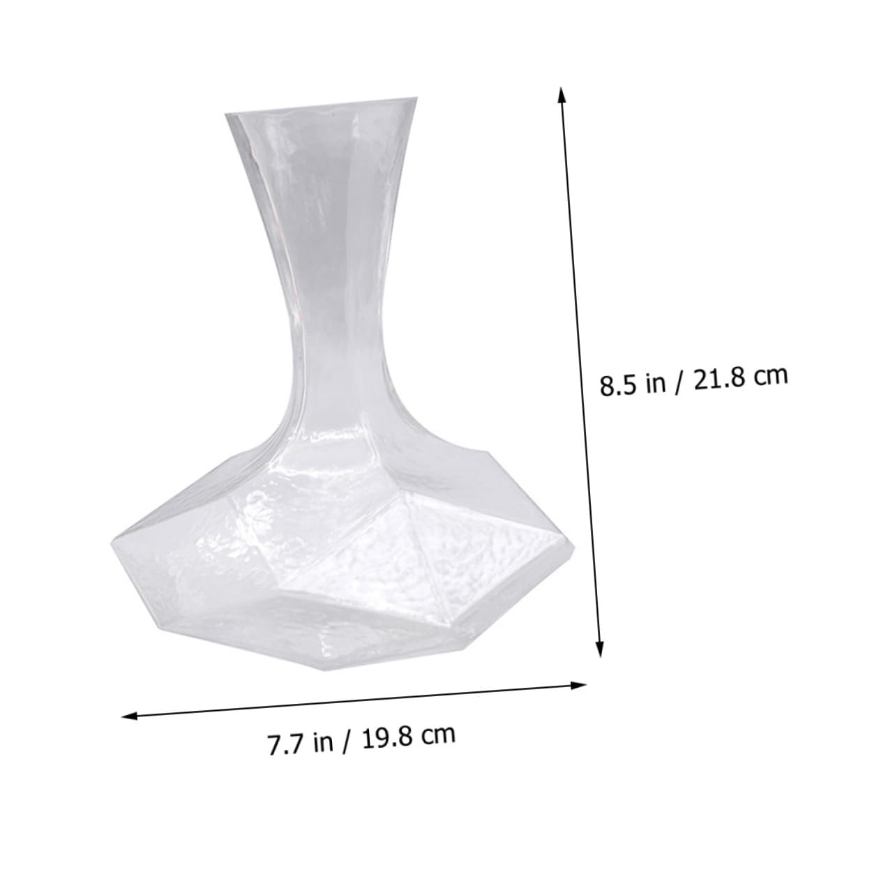Decanter Design Semplice per Vino Geometrico in Materiale Sintetico e Funzionalità Facile da Pulire per Bar e Decorazioni Eleganti