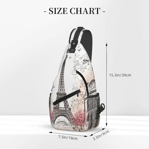 Bolso cruzado tipo sling para hombre y mujer negro miniatura 3