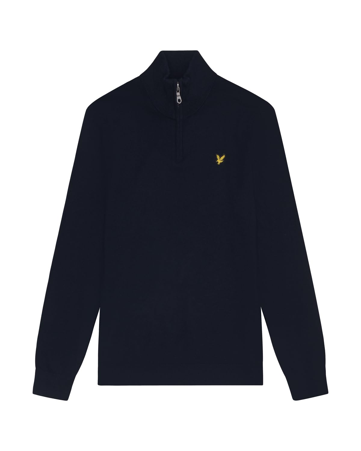 Lyle & Scott Men's Blue Cotton Merino 1/4 Zip Jumper