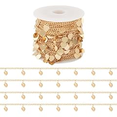 Real 18K Gold Plated-Heart Charms Chians