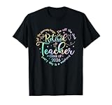Retired Teacher Class of 2026 Heart Funny Retirement Women T-Shirt