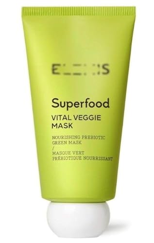 Elēmís | Superfood Vital Veggie Mask - Nourishing Prebiotic Green Mask - Avocado Broccoli Kale | 75mL