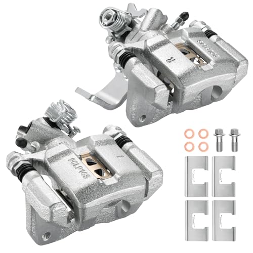 Image of Rear Brake Caliper Assembly Replaces for 19-B2678 19-B2679, Compatible with Acura EL 2001-2005 1.7L, for RSX 2002-2006 2.0L, Compatible with Honda Civic 2002-2005 1.7L 2.0L L4, GAS