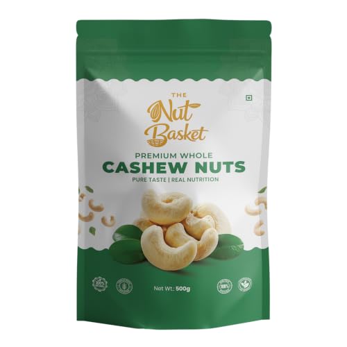 Image of THENUTBASKET Premium W320 Cashew Nuts 500g | Large Whole Kaju
