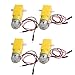 Stemedu 4PCS DC TT Motor Gearbox Motor - 3-6V Dual Shaft Geared Electric Motors for Ar-duino Smart Car Chassis - 200RPM Ratio 1:48 DIY Robot Toys (4)